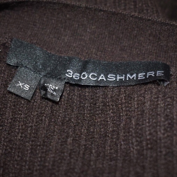 360 Cashmere Vianca Cashmere Long Cardigan in Cafe Noir - Picture 8 of 16